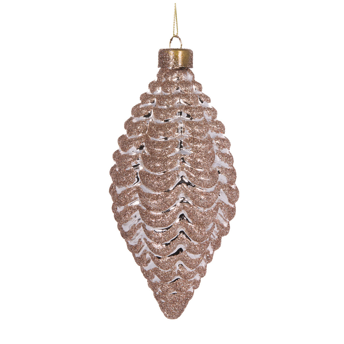 BRONZE SCALLOPED RIBBED BAUBLE