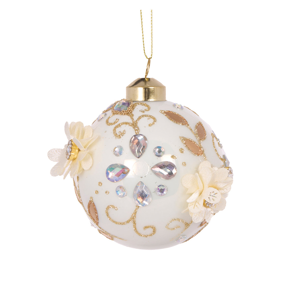 EMBELLISHED FLORET BAUBLE