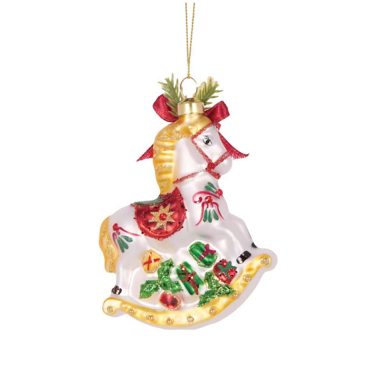RETRO TRADITIONAL ROCKING HORSE ORNAMENT