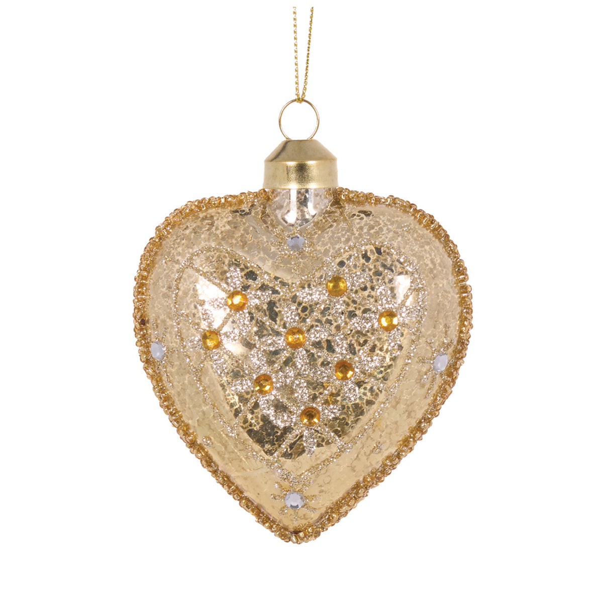 GOLD HEART ORNAMENT