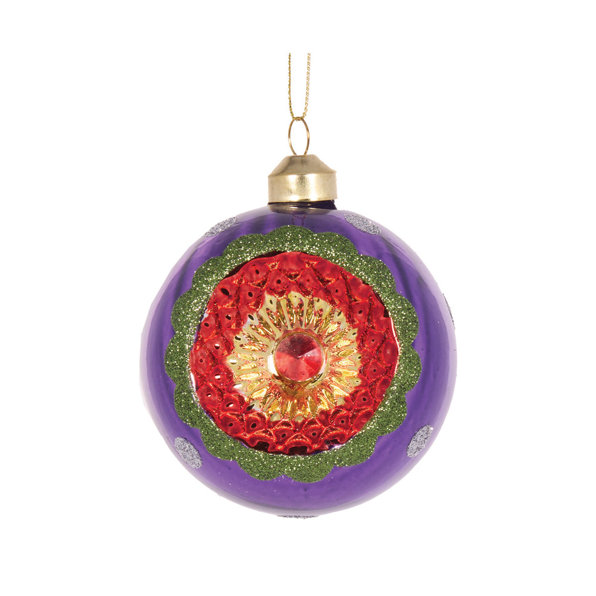 RETRO PURPLE VINTAGE BAUBLE