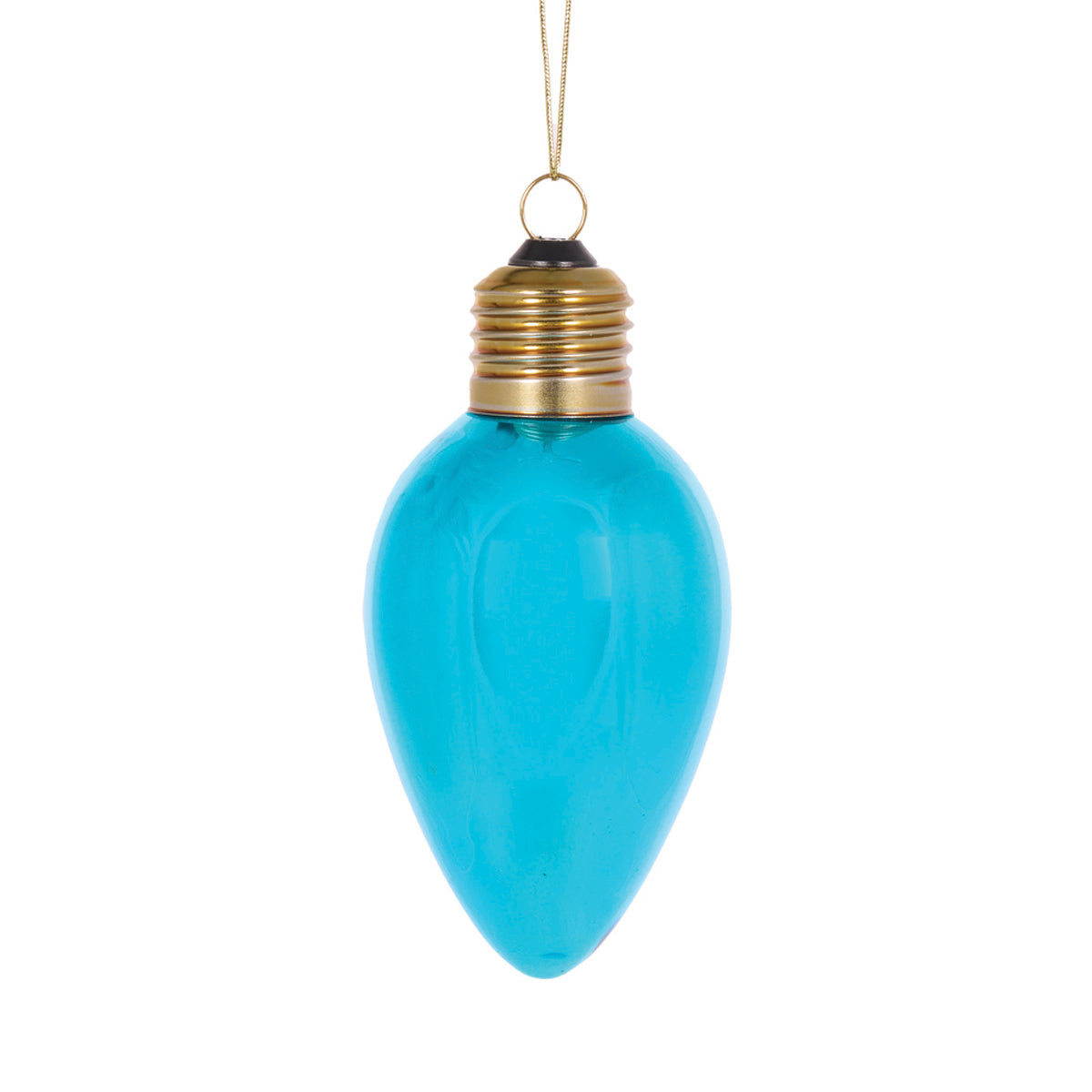 RETRO BLUE BULB ORNAMENT