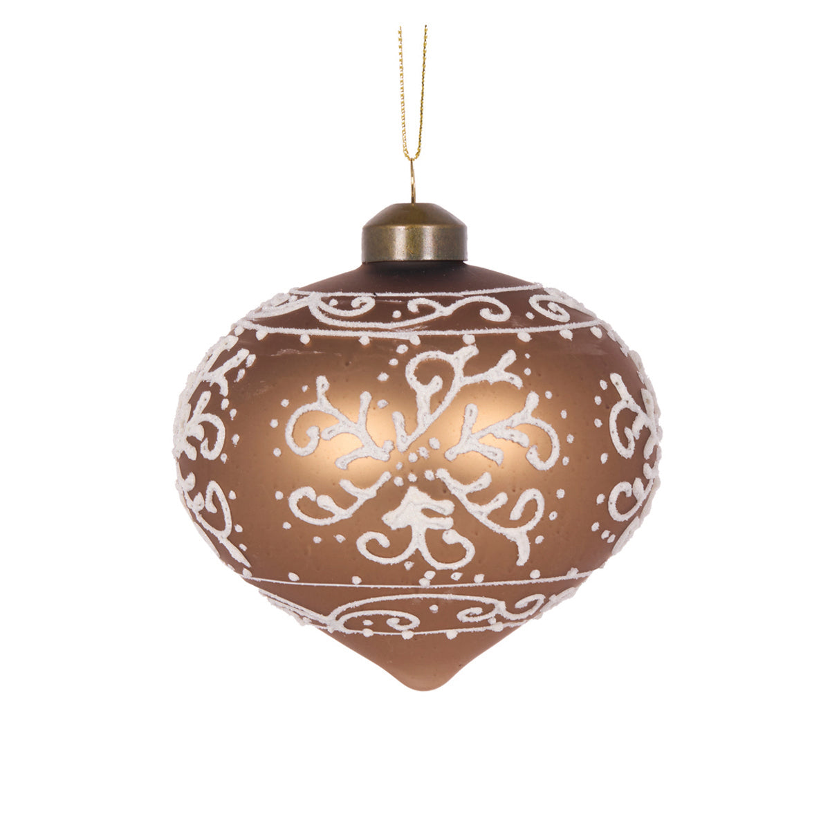 PIPED GINGERBREAD ONION BAUBLE