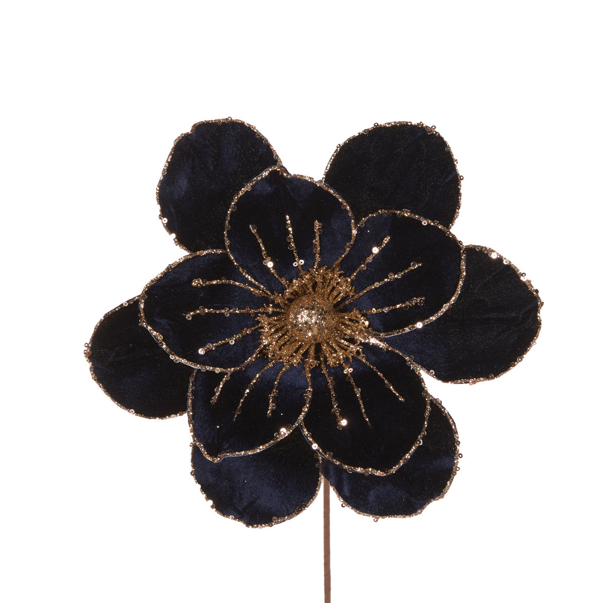 MEDIUM MIDNIGHT BLUE VELOUR MAGNOLIA