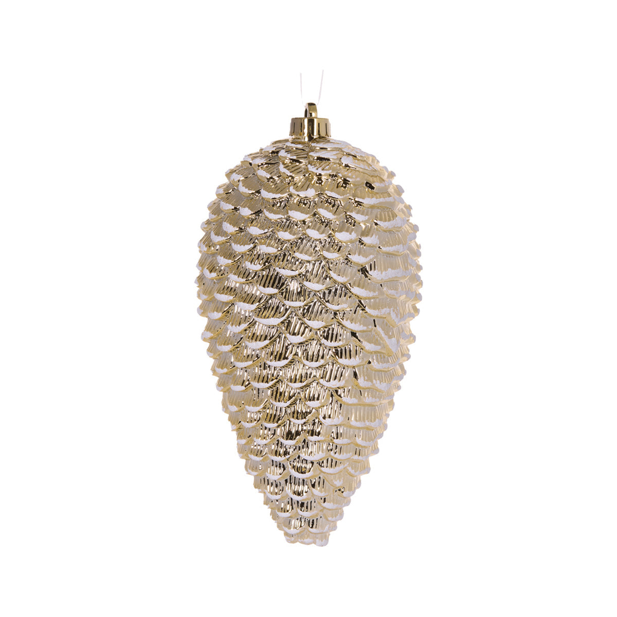 HIGH SHINE GOLD LONG PINECONE HANGING