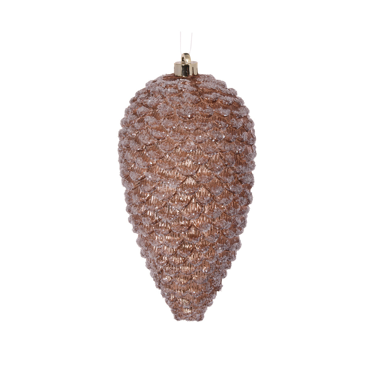 BROWN MERCURY PINECONE HANGING