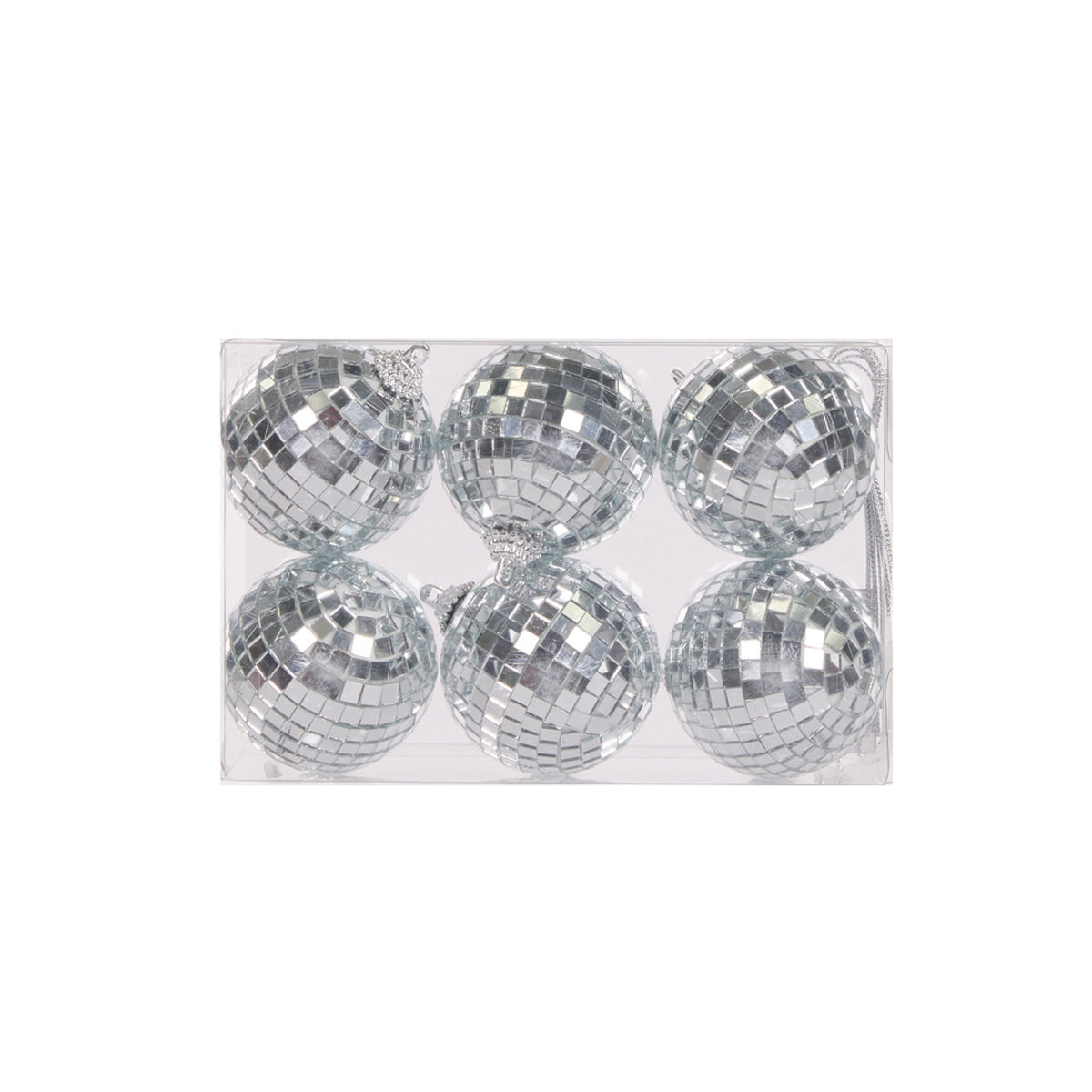 6 PK 6CM DISCO BALLS