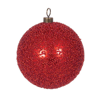 15cm Red Caviar Bauble