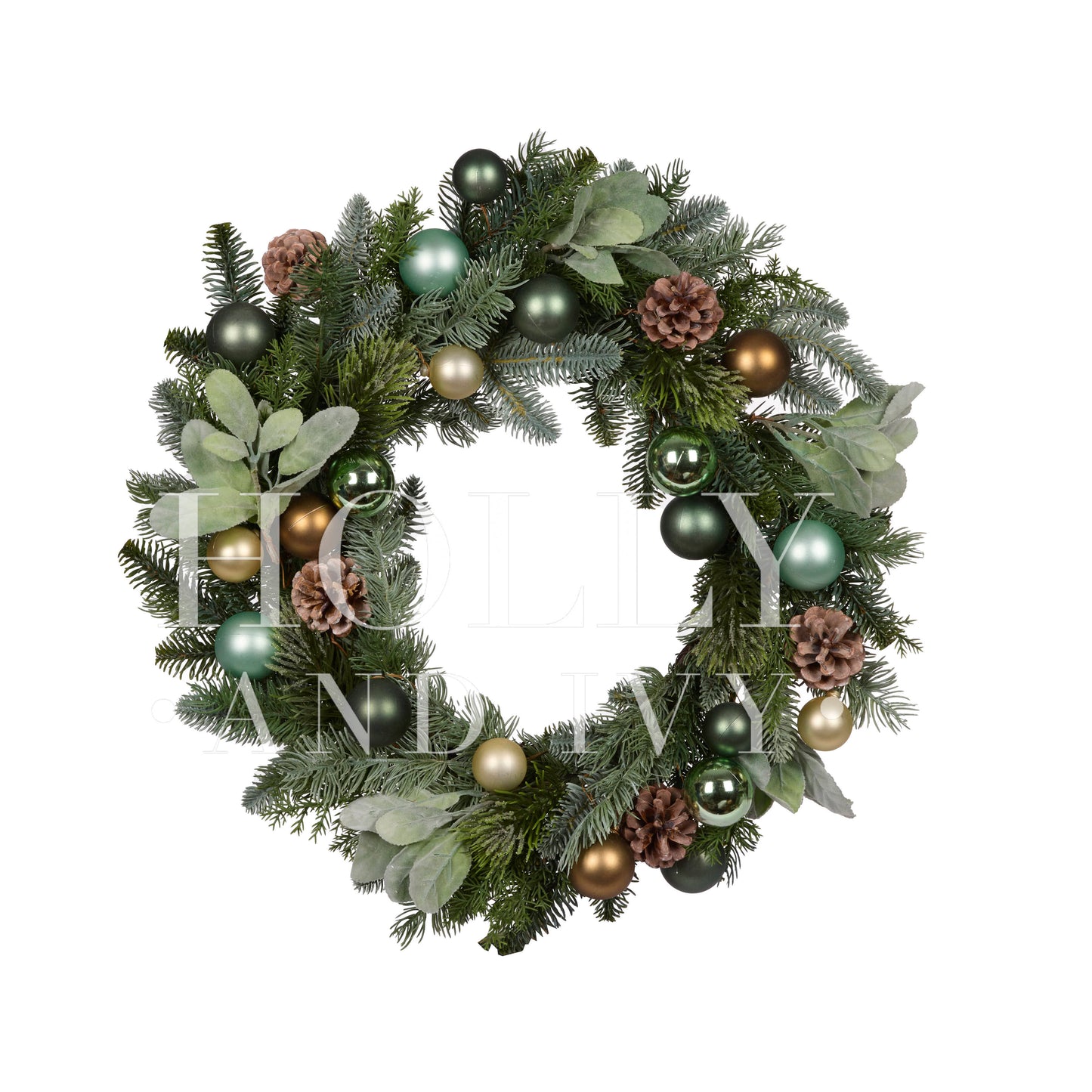 LUXE METALLIC SAGE WREATH