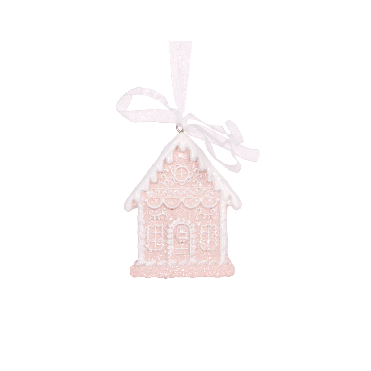 PINK GINGERBREAD HOUSE HANGING