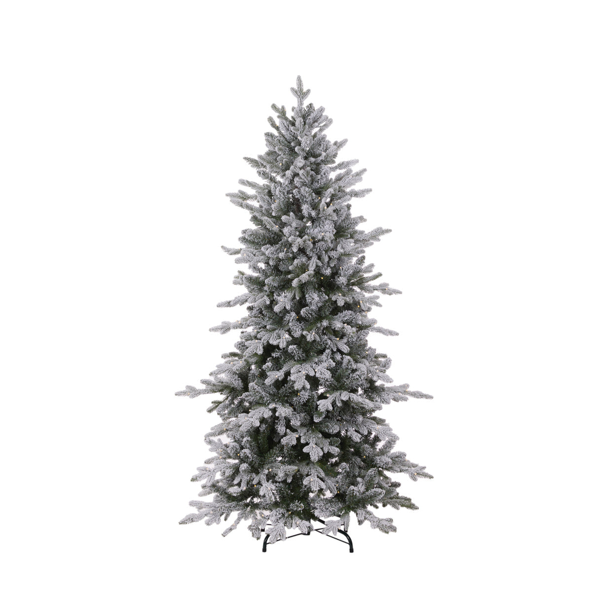 5.5 FT SLIM NORWEGIAN FIR SNOW TREE - 280 LED