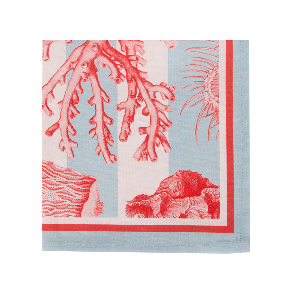 SET/4 SEASIDE SPRITZ COTTON NAPKINS