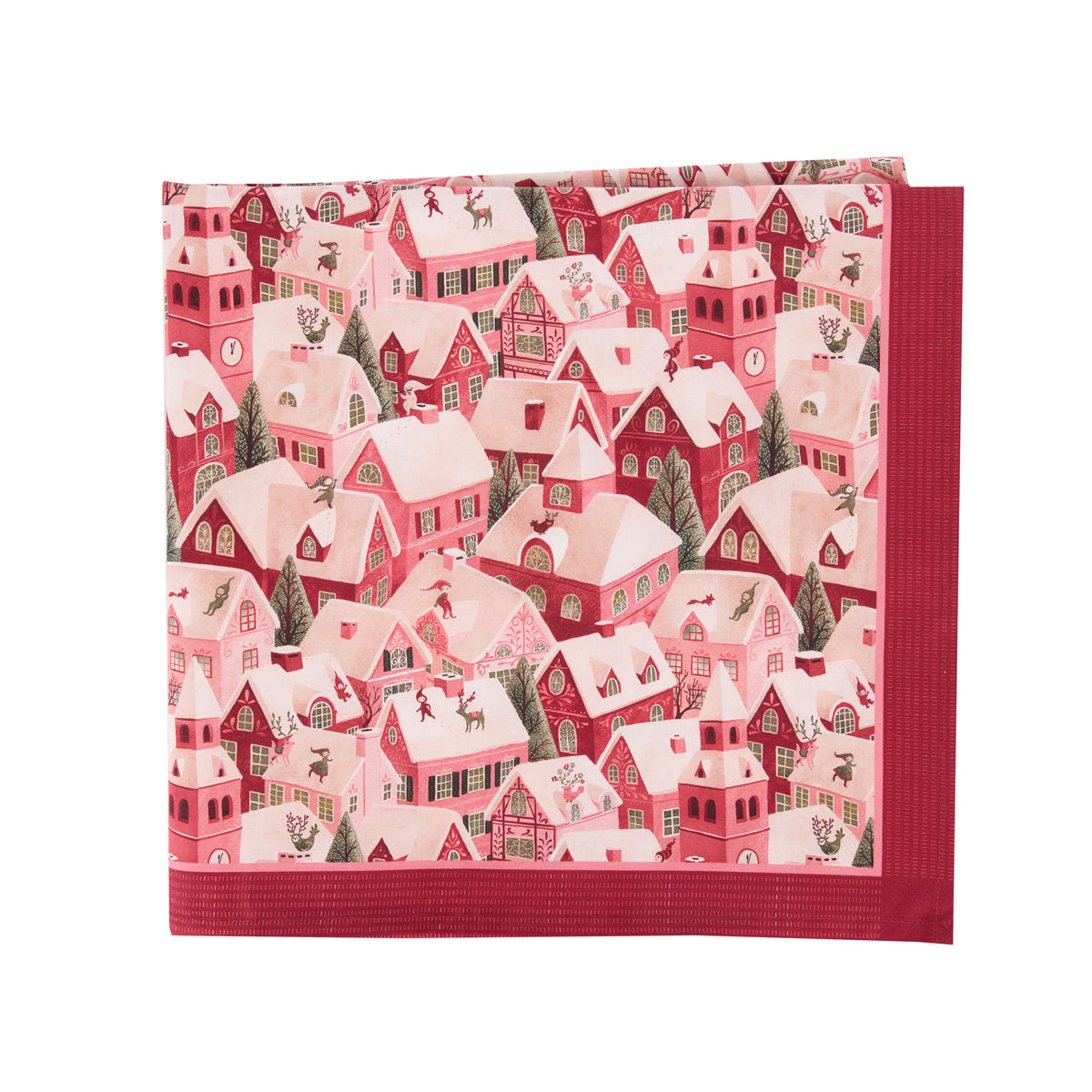 SUGAR PLUM VILLAGE TABLECLOTH