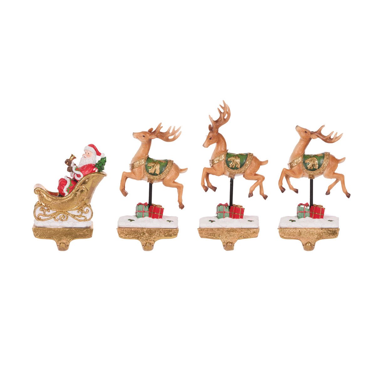 SANTA SLEIGH STOCKING HOLDER