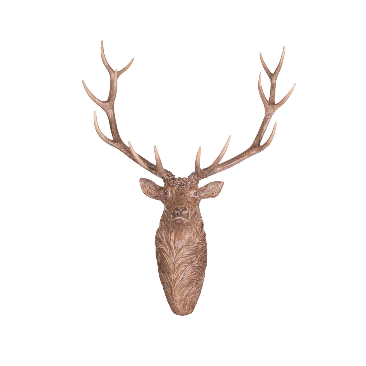 126.5 CM WOOD CARVED REINDEER WALL DECOR