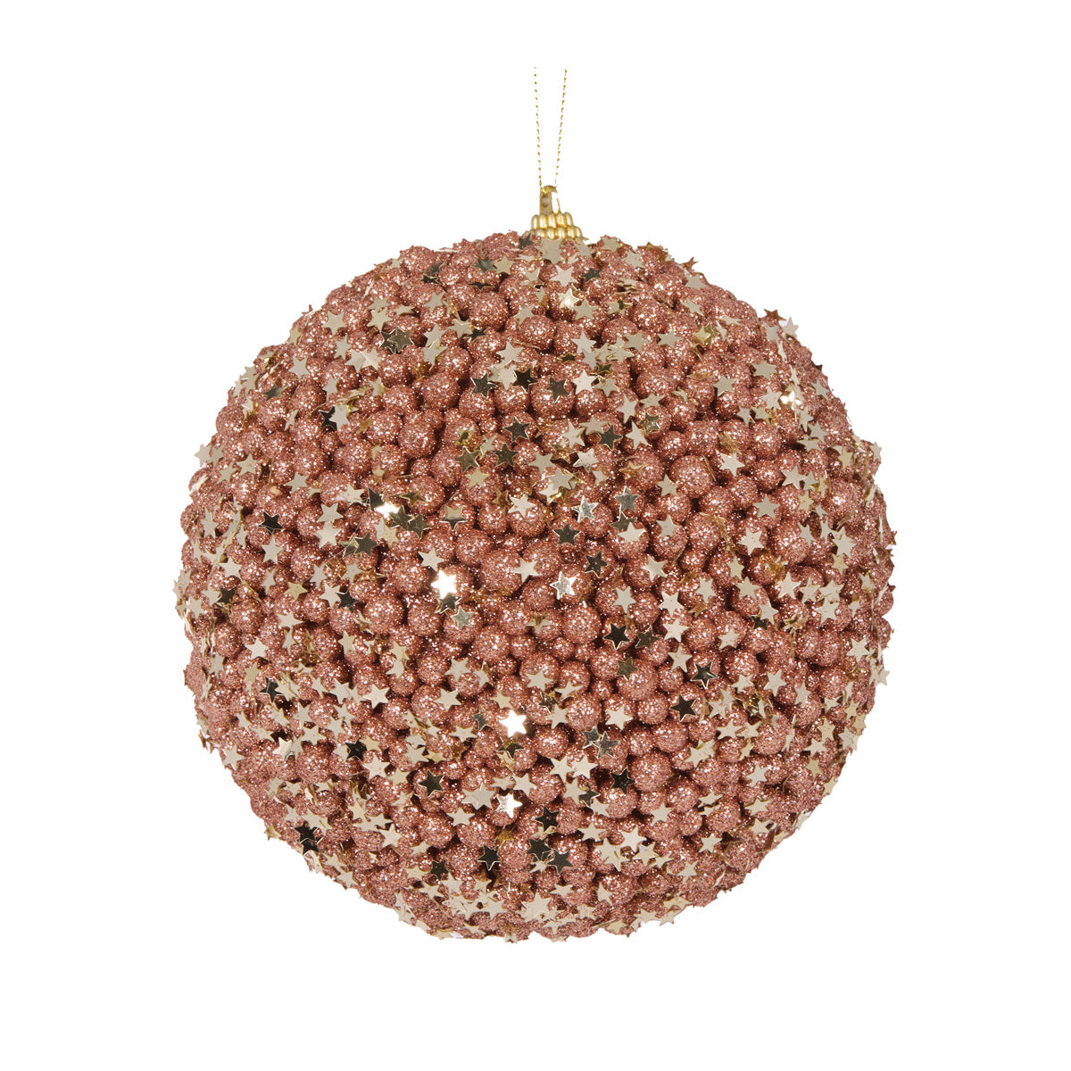XL COPPER STARS BAUBLE