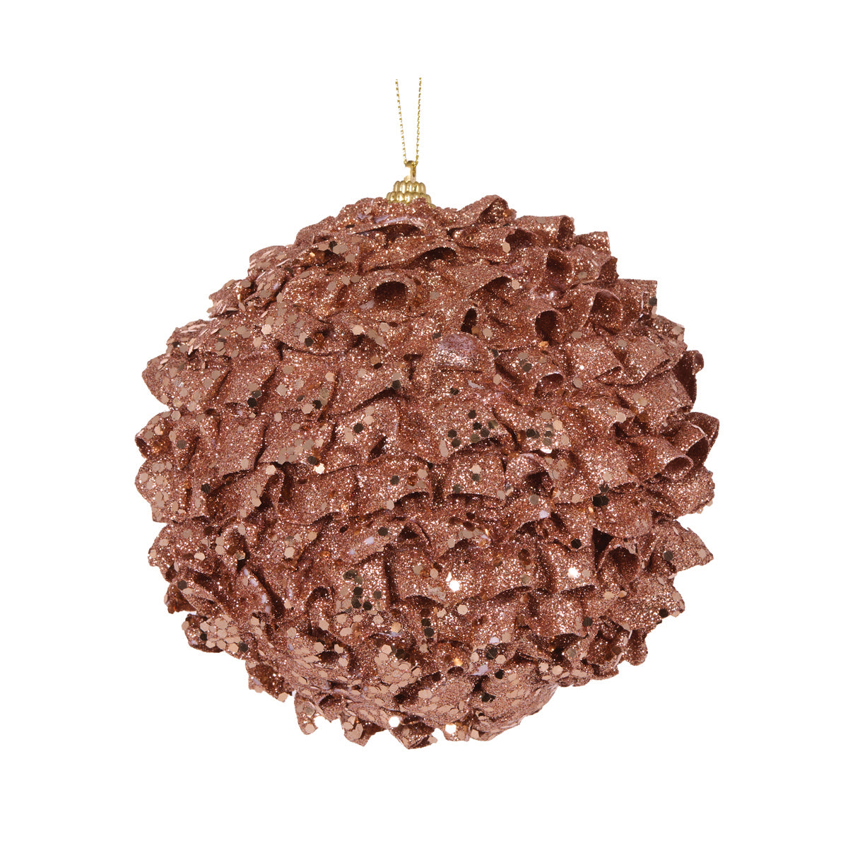 XL COPPER RUFFLES BAUBLE