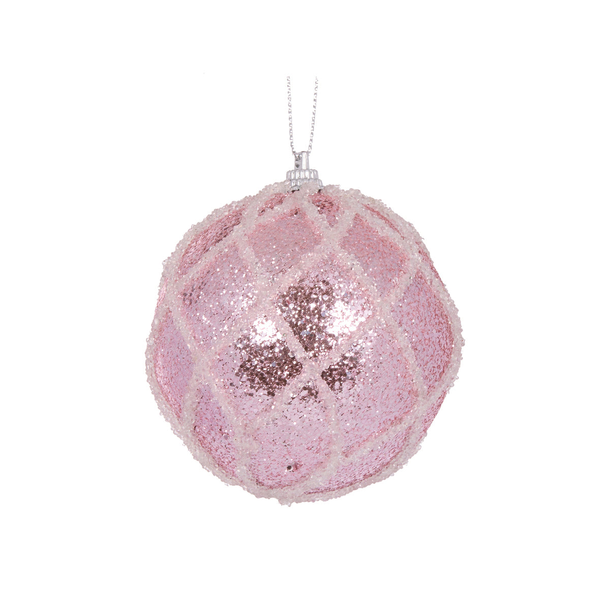 MINI PINK LATTICE BAUBLE