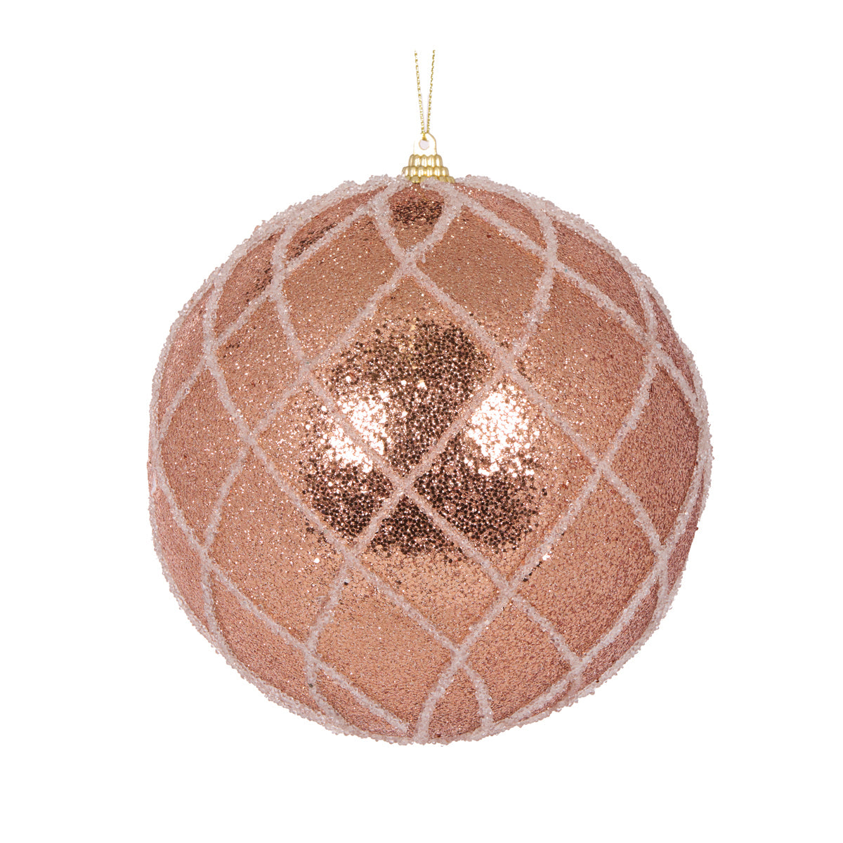 XL COPPER LATTICE BAUBLE