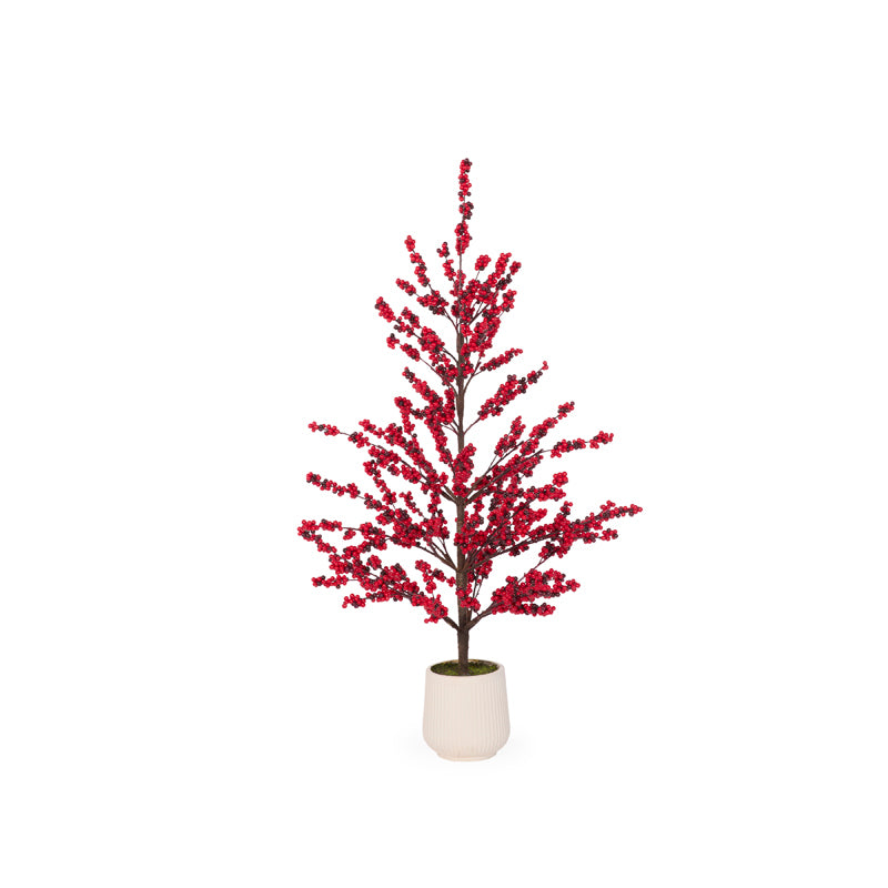 108cm Potted Red Berry Tree