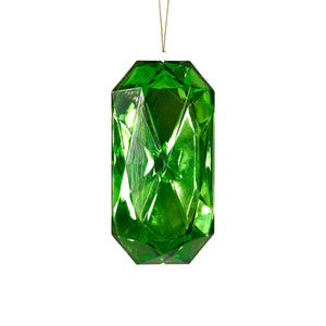 Green Crystal Cut Ornament Hanging