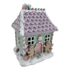 22CM PASTEL GINGERBREAD LED HOUSE