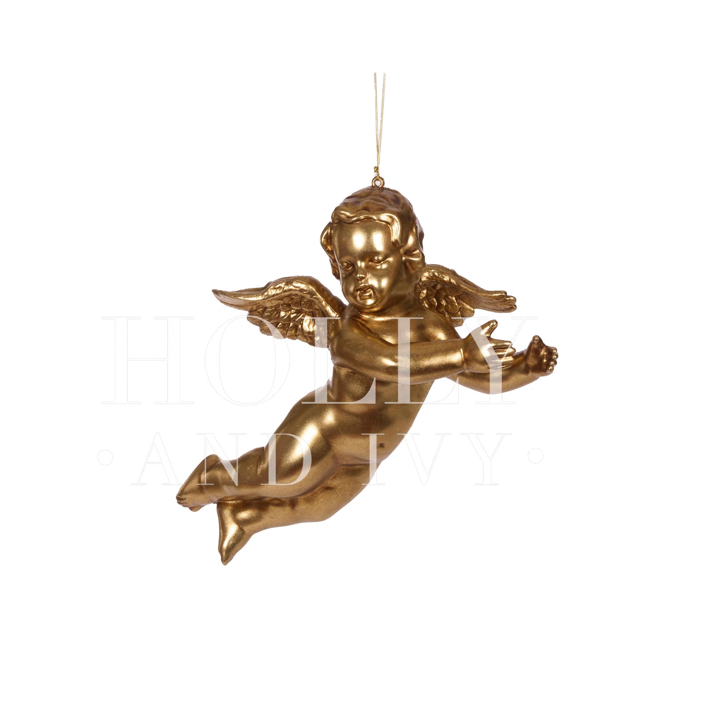 43 CM GOLD CHERUB HANGING