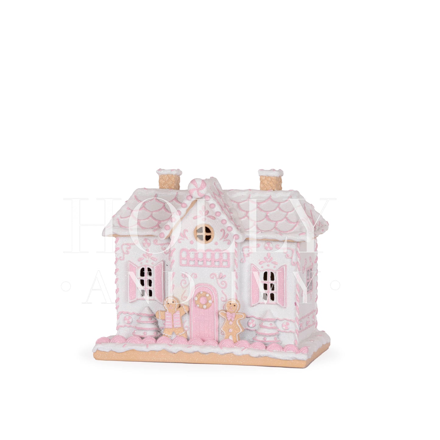 25CM PINK GINGERBREAD HOUSE WITH CANDIES