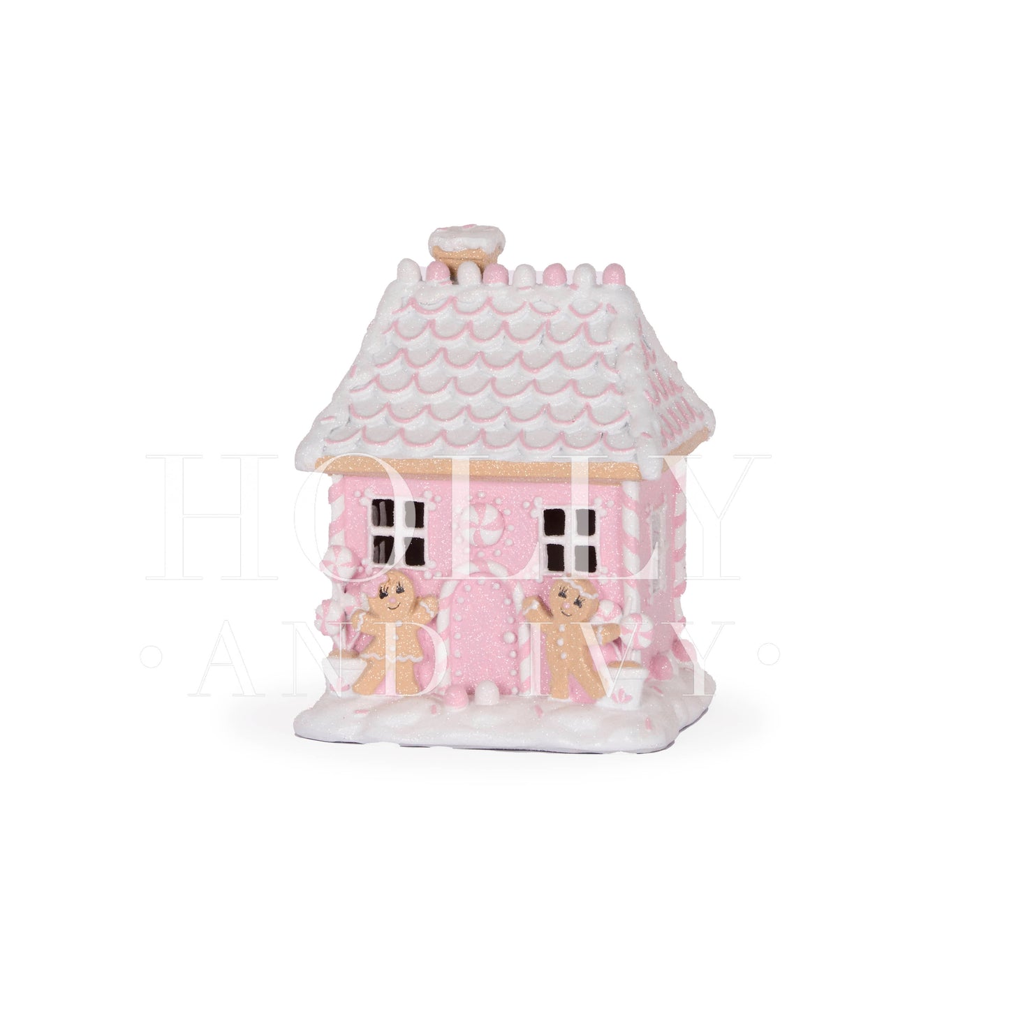 22CM PINK GINGERBEAD CITTAGE