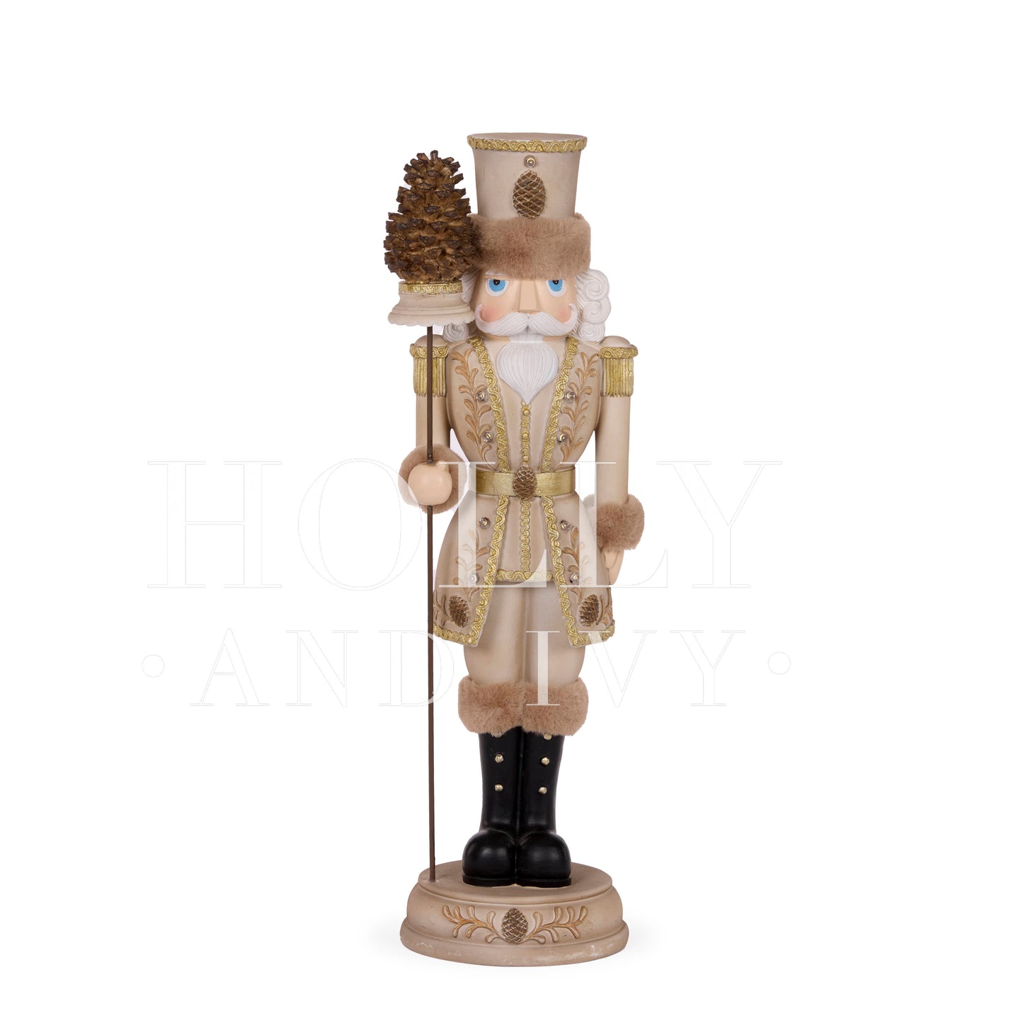 51CM LED WOODLAND NUTCRACKER WITH STAFF