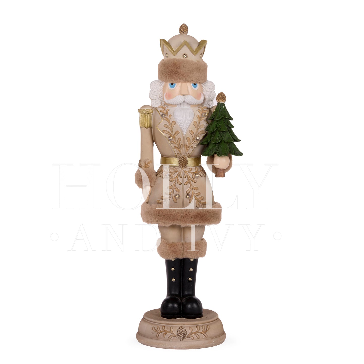 51CM LED WOODLAND NUTCRACKER WITH TREE
