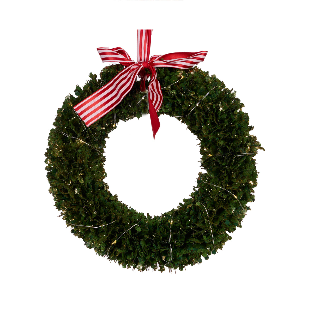 Green Brush Wreath 30cm