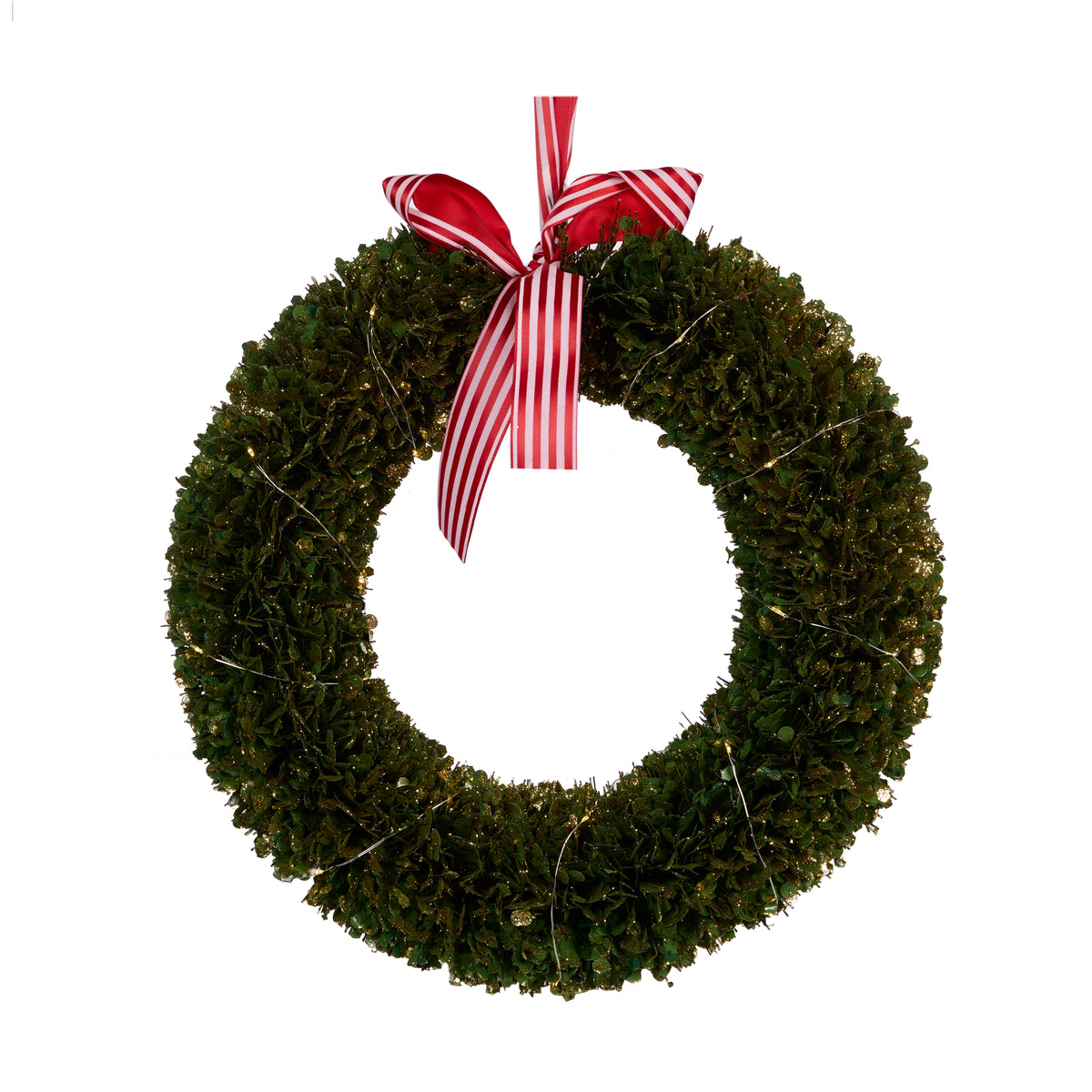 Green Brush Wreath 40cm