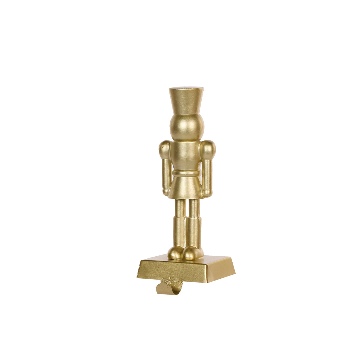 Gold Nutcracker Stocking Holder