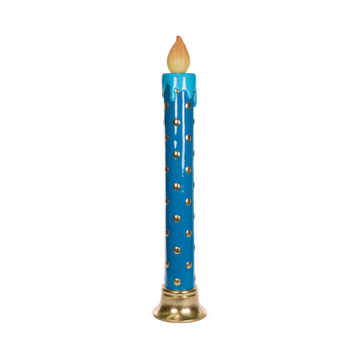 122.5 CM LED BLUE POLKA DOT CANDLE
