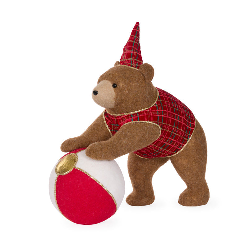 58cm Circus Bear With Ball