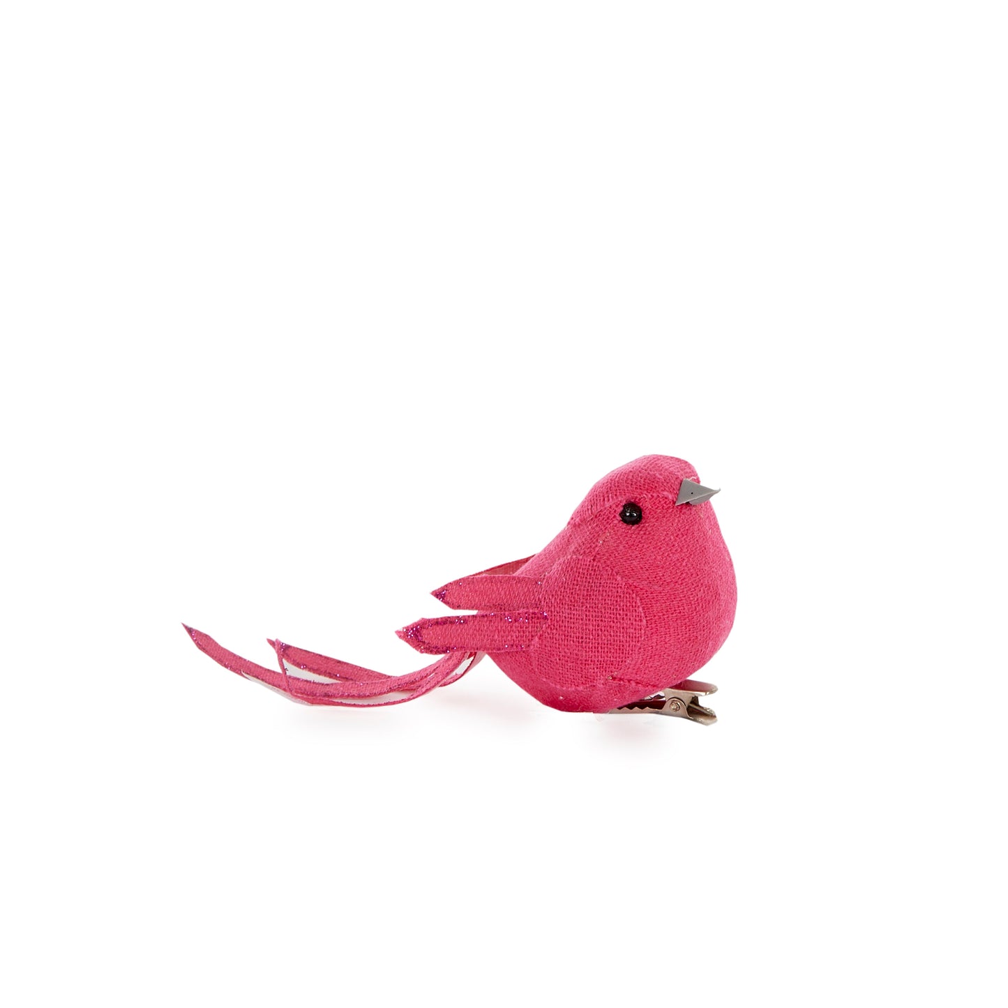 Fuchsia Linen Clip Bird