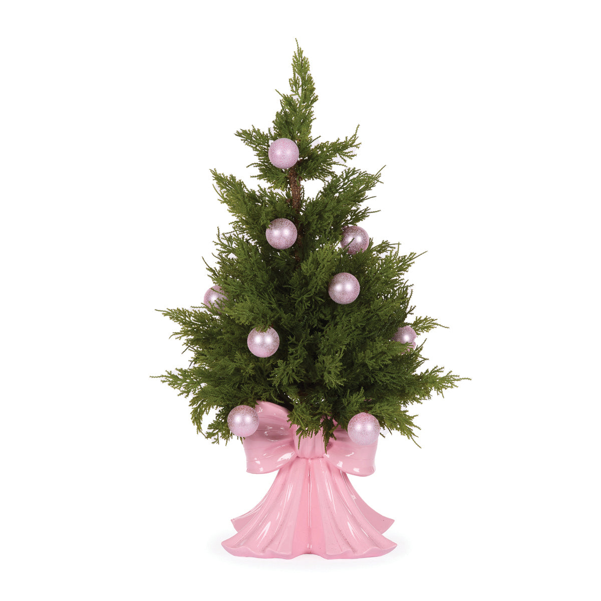 66cm Pink Bow Christmas Tree