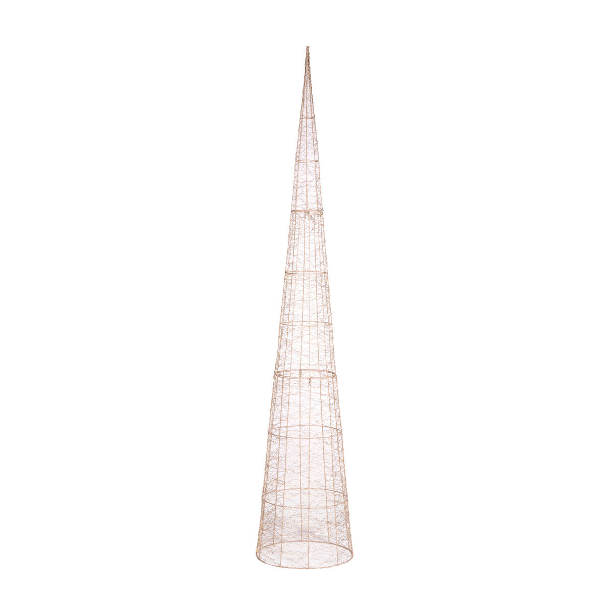 210cm LED Illuminated Cone Tree