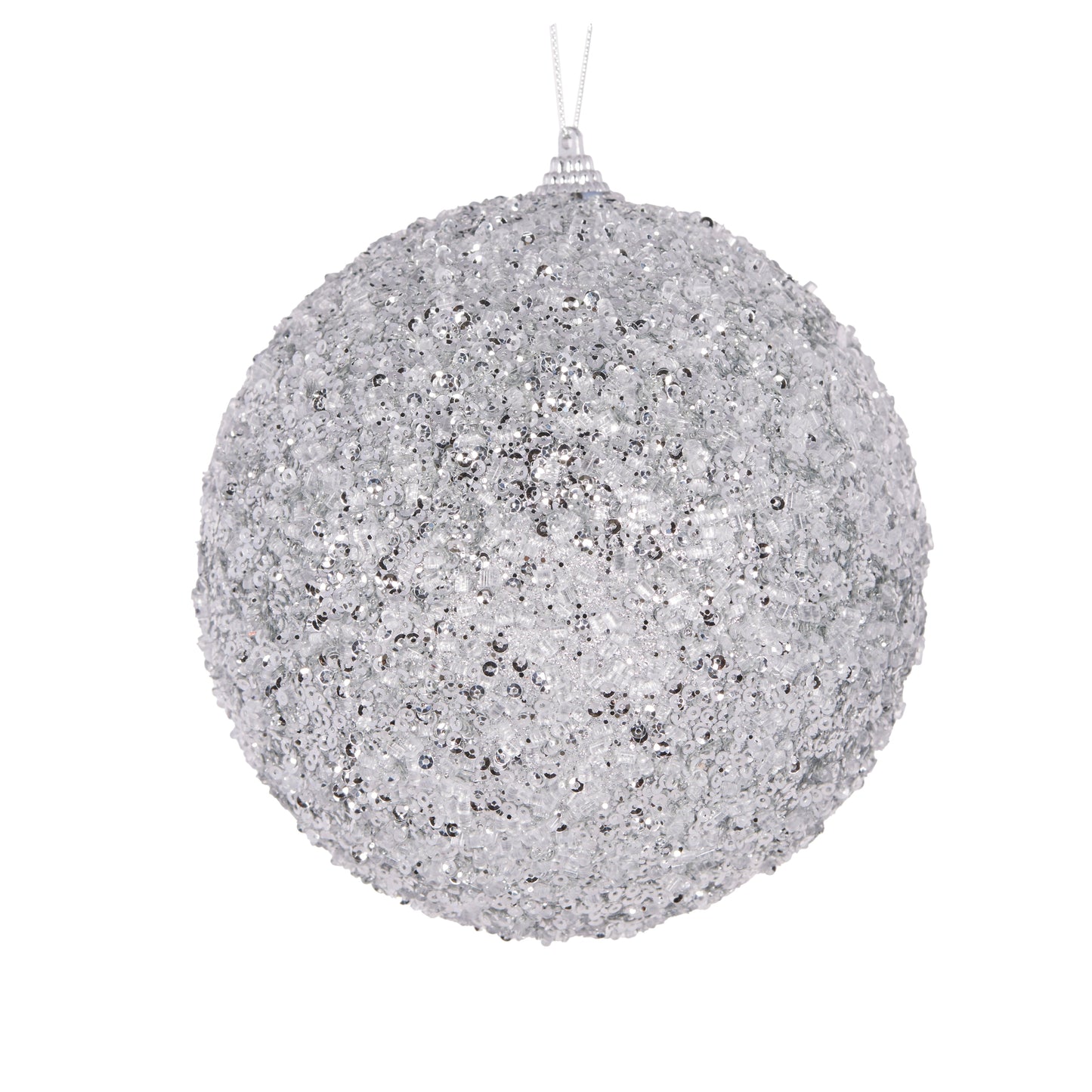 XL Silver Crystals Bauble.