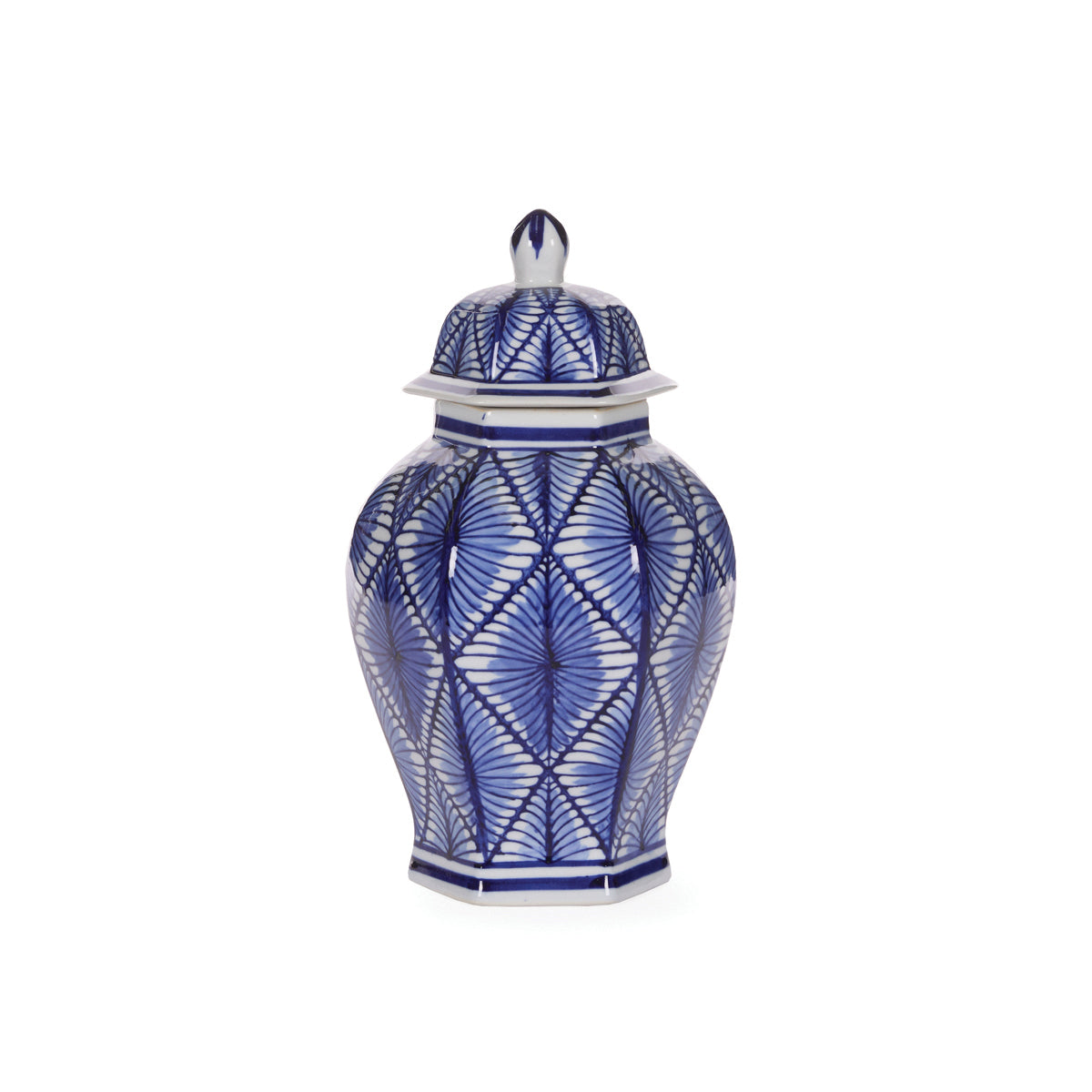 30.5cm Patterned Chinoiserie Jar