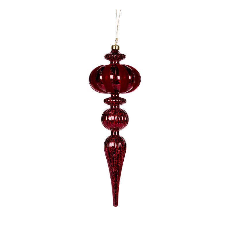 30cm Burgundy Mercury Orb Finial