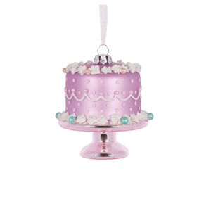 Lilac Retro Cake Ornament
