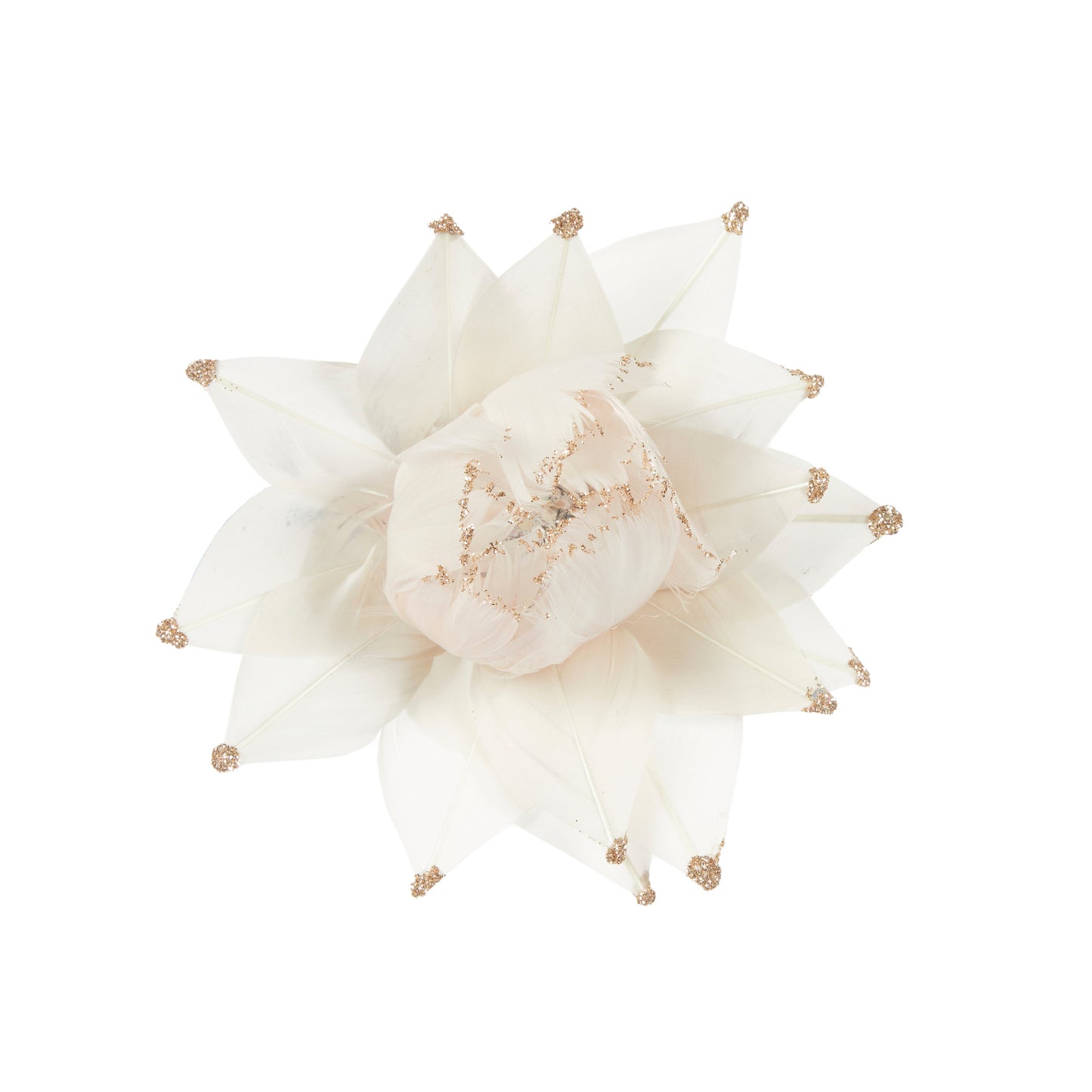 Champagne Leaf Clip Flower
