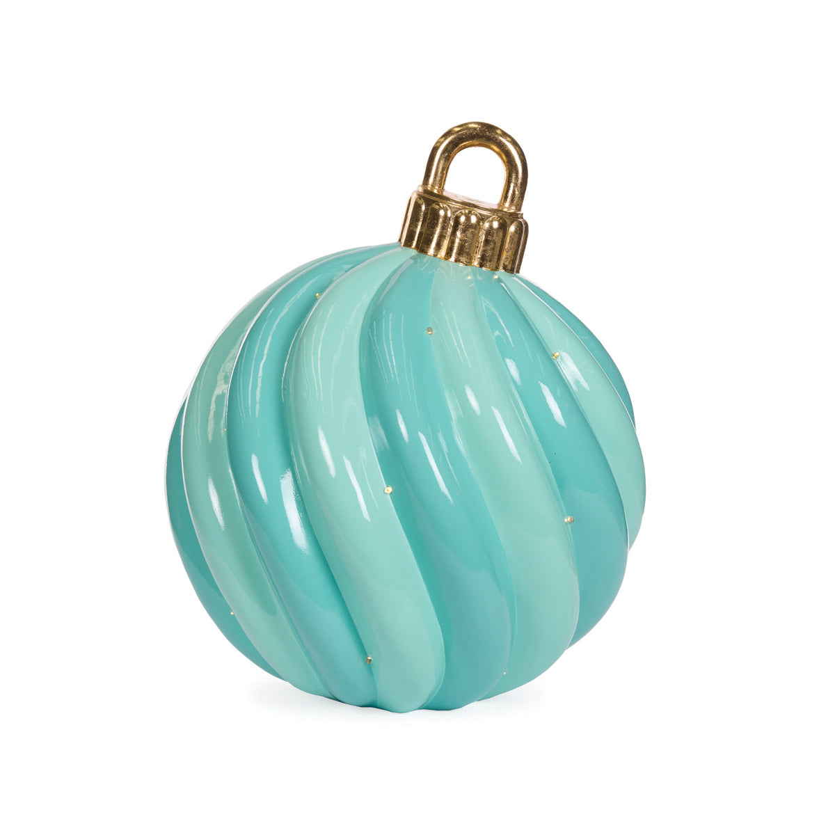 LED AQUA SWIRL BAUBLE DECOR