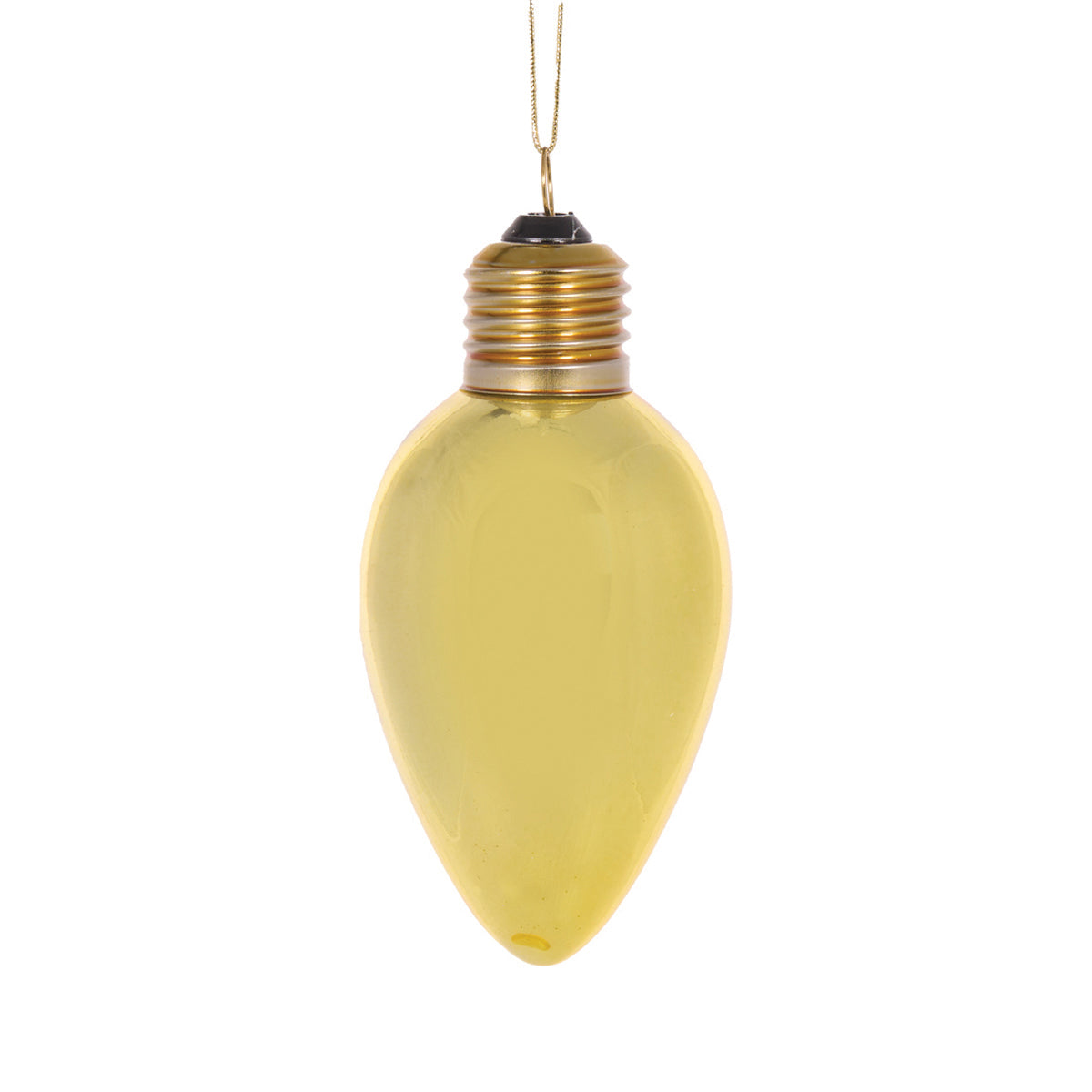 Retro Gold Bulb Ornament