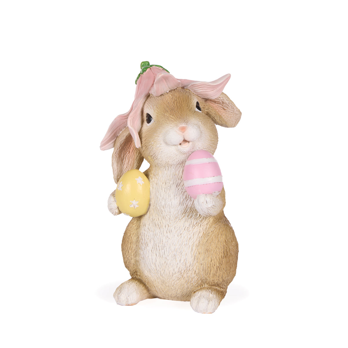 FLORAL GARDEN BUNNY WITH EGGS