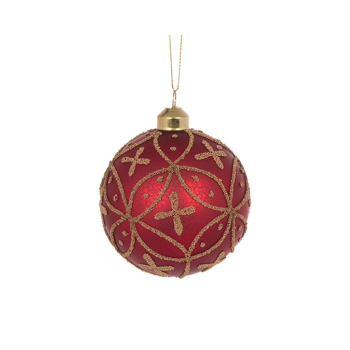 Burgundy Embellished Bauble