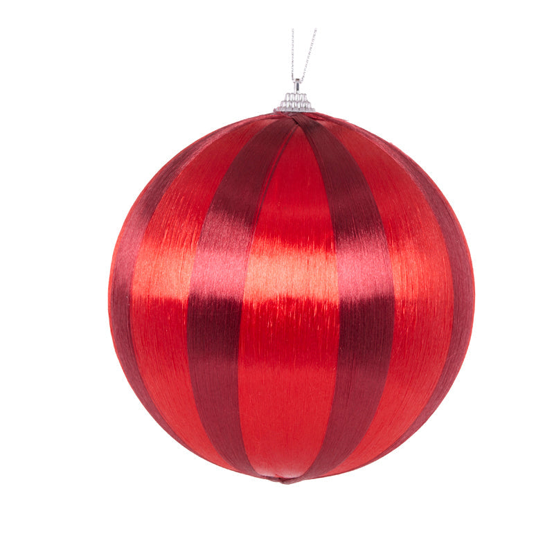Ruby Striped Silk Bauble