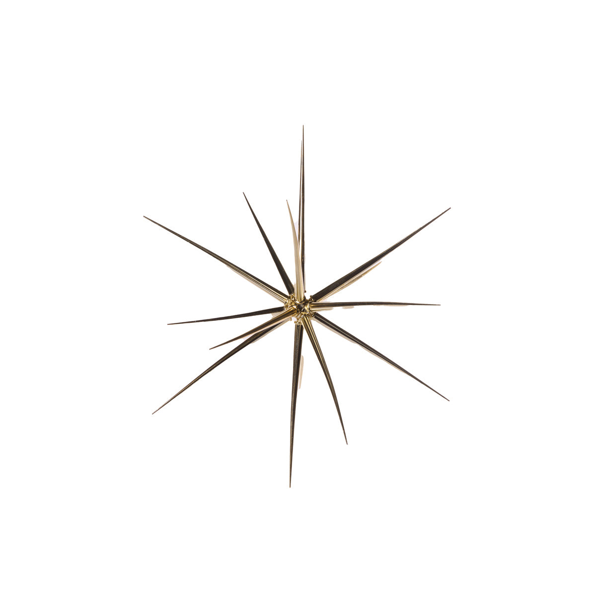 SMALL METALLIC GOLD STARBURST ORNAMENT